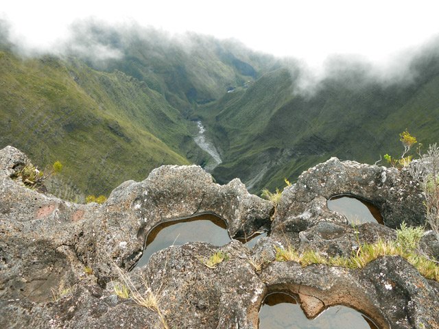 Le Cassé de la Rivière de l’Est depuis le Pas de Bellecombe et par le Nez Coupé de Sainte-Rose