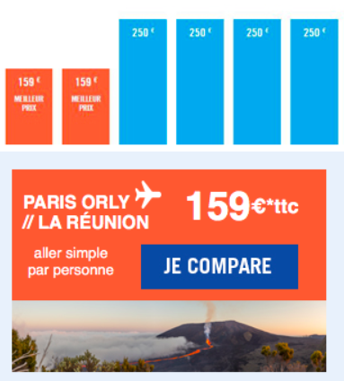 PROMO French bee : Paris <> La Réunion à partir de 159€ AS
